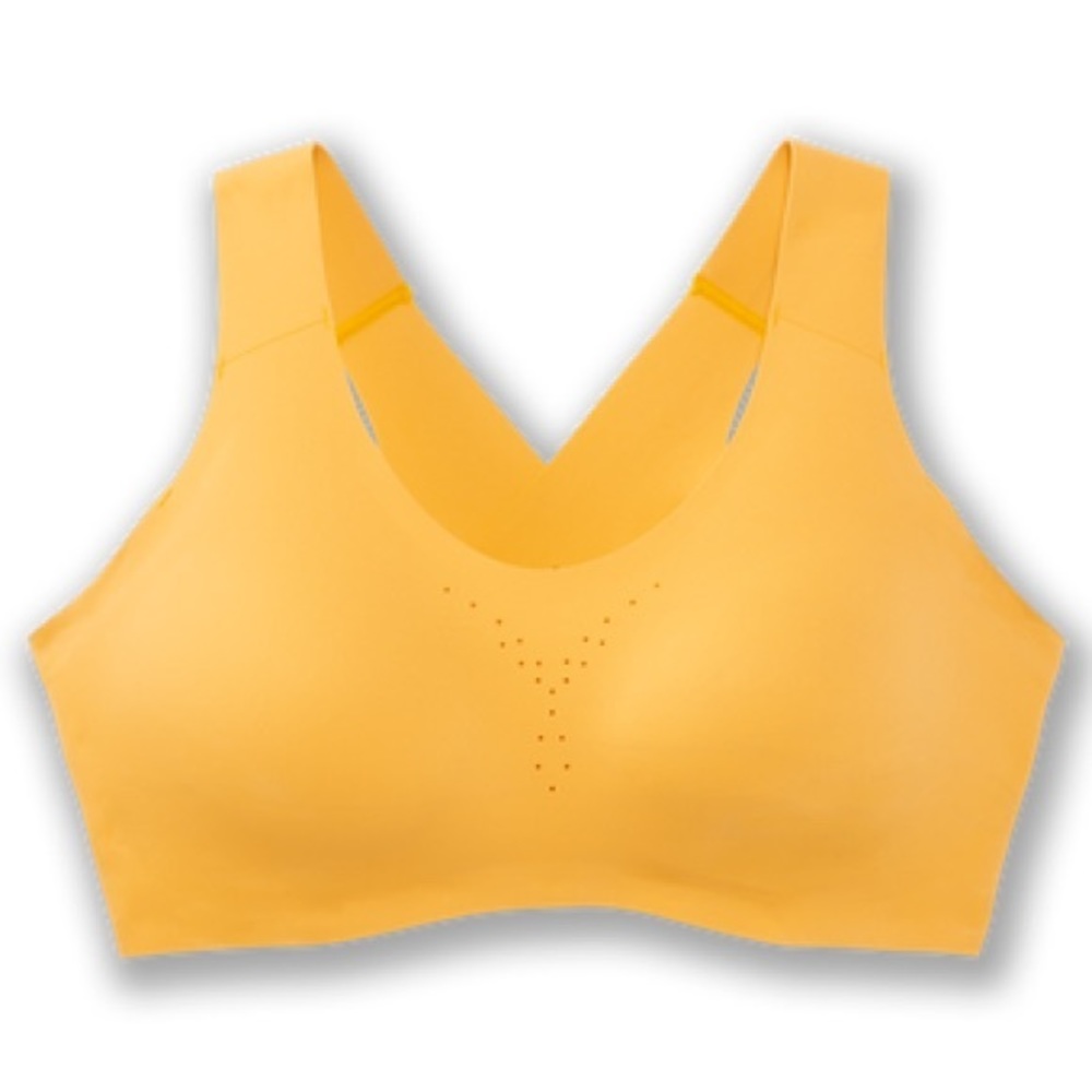 Brooks Dare Crossback Run Bra yellow JJ